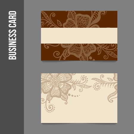 Corporate identity - business cards for company or event. Business stationery - vector template for print or web.のイラスト素材