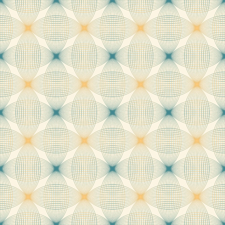 Design elements - tangled brown waves pattern. Seamless background with thin   lines. Vector illustration.のイラスト素材