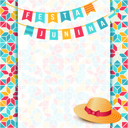 Festa Junina illustration - traditional Brazil june festival party