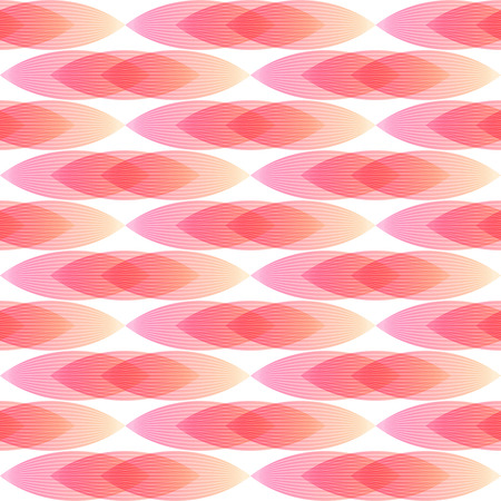 Abstract background with geometric shapes and lines in pink and orange colors. Seamless vector pattern.のイラスト素材