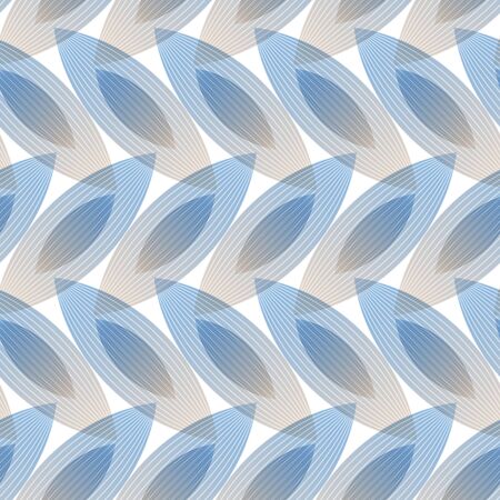 Abstract blue background, geometric shapes with many thin lines. Seamless vector pattern.のイラスト素材