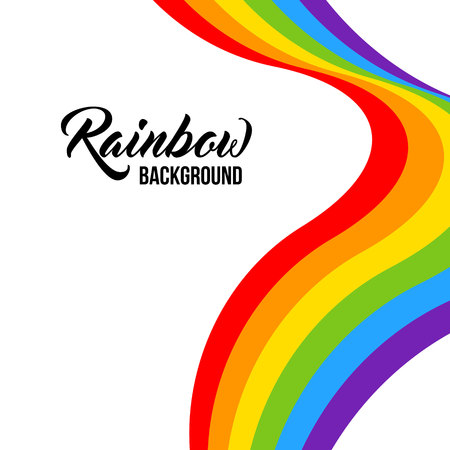 Rainbow background LGBT colors. Abstract geometric pattern. Vector illustration. Colorful wave, wavy LGBT flag.のイラスト素材