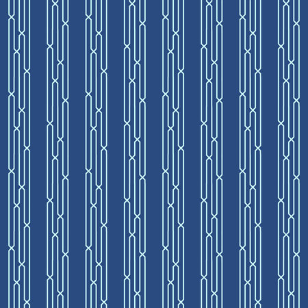Seamless line pattern, abstract geometric background in navy blue and turquoise colors. Vector illustration.のイラスト素材