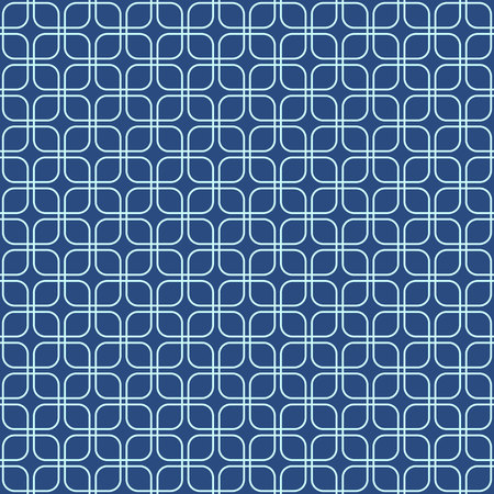 Seamless line pattern, abstract geometric background in navy blue and turquoise colors. Vector...