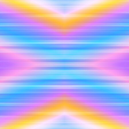 Light rays on abstract geometric colorful backdrop. Futuristic technology background. Shiny striped...