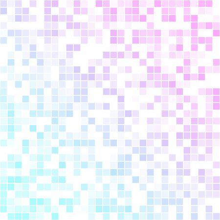 Colorful abstract geometric business background. Digital futuristic minimalism. Vector illustration. Violet, pink and blue mosaic ceramic tiles.のイラスト素材