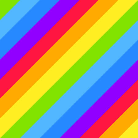 Geometric striped background, bright rainbow spectrum colors. LGBTQ colors. Abstract geometric striped seamless pattern, rainbow stripes. Vector illustration. Colorful wave, wavy LGBT flag.のイラスト素材