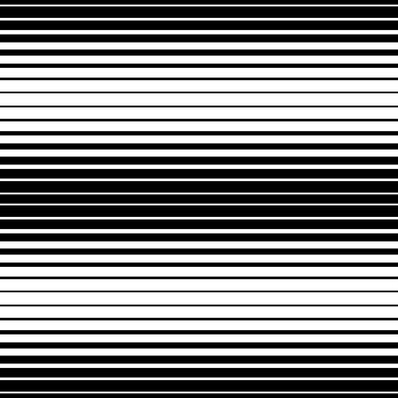 Simple striped pattern, black and white colors, horizontal. Seamless vector background.のイラスト素材