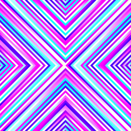 Crazy squares - bright geometric pattern with bold pink and blue neon colors. Multicolor lines. Abstract geometric background.のイラスト素材