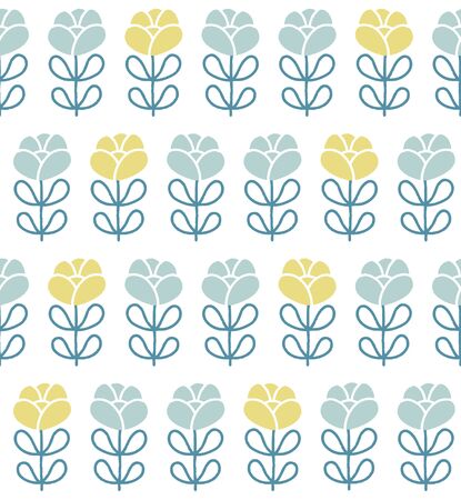 Scandinavian style seamless patternのイラスト素材