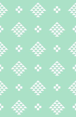 Scandinavian style seamless pattern (ice blue)