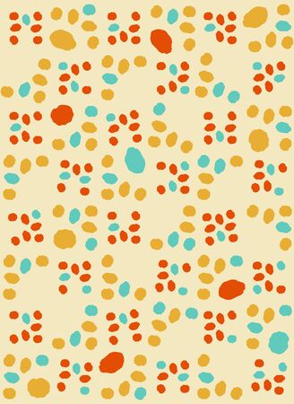Scandinavian style seamless pattern (orange)