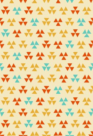 Scandinavian style seamless pattern (orange)のイラスト素材