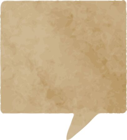 speech balloon material@kraft paperのイラスト素材