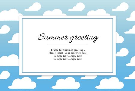 summer greeting cardのイラスト素材