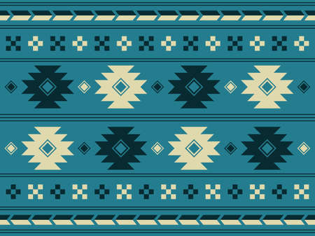 Andean style geometric pattern material