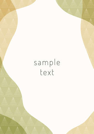 Scandinavian style pattern frame materialのイラスト素材