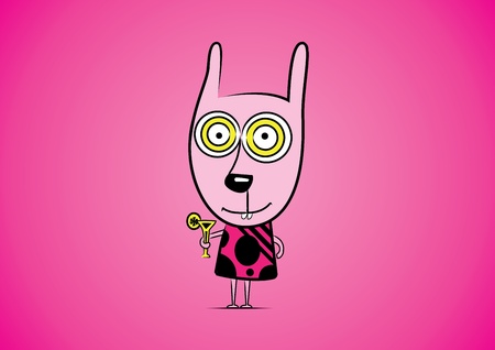 Illustration cute cartoon monsterのイラスト素材