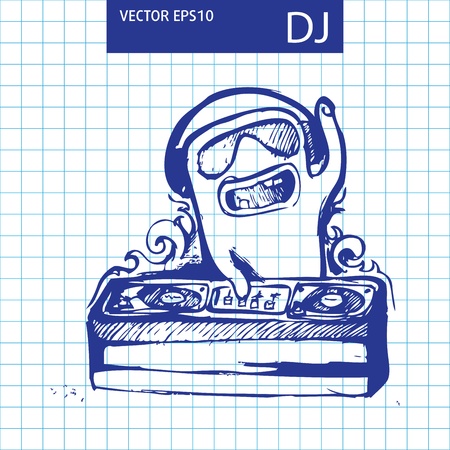 Illustration cute cartoon monster sketchのイラスト素材