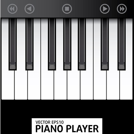 Simple Piano Claps illustrationのイラスト素材