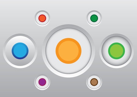 Button icon set illustrationのイラスト素材