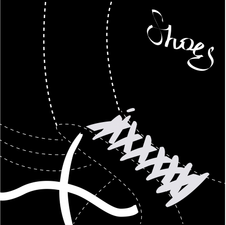 abstract shoes background  illustrationのイラスト素材