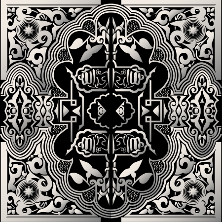 Vector vintage baroque background frame cardのイラスト素材