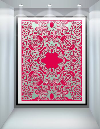 Shop window  Ornament  Vector illustration のイラスト素材