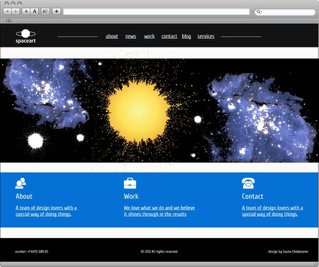 Business template web site のイラスト素材