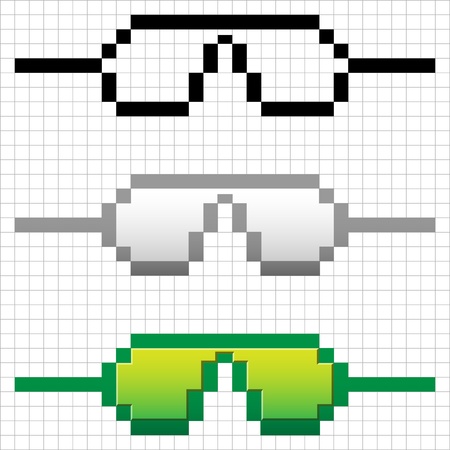 Hipster glasses, Hipsta man. Vector illustrationのイラスト素材