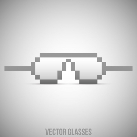 Hipster glasses, Hipster man. Vector illustrationのイラスト素材