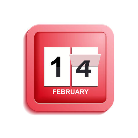 Button illustration   Happy Valentineのイラスト素材