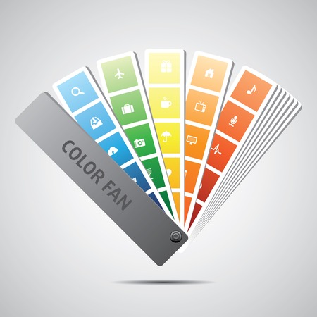 Color fan vector  Background  Illustrationのイラスト素材