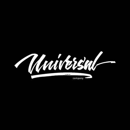 Universal hand lettering -  handmade calligraphy, vectorのイラスト素材