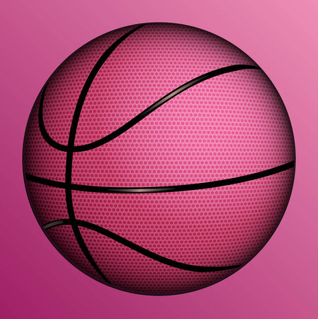 Vector illustration  of realistic basketball ball のイラスト素材