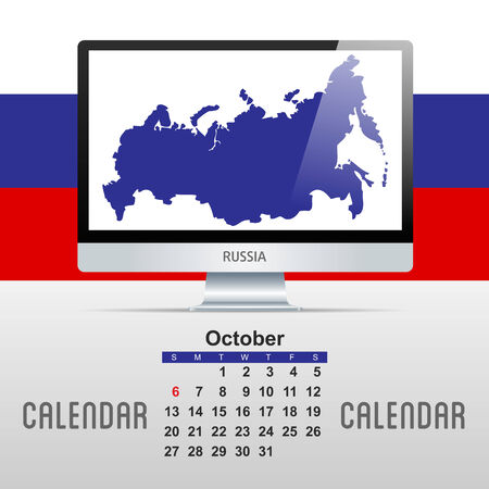 2013 Calendar  Vector Illustration with map of countriesのイラスト素材