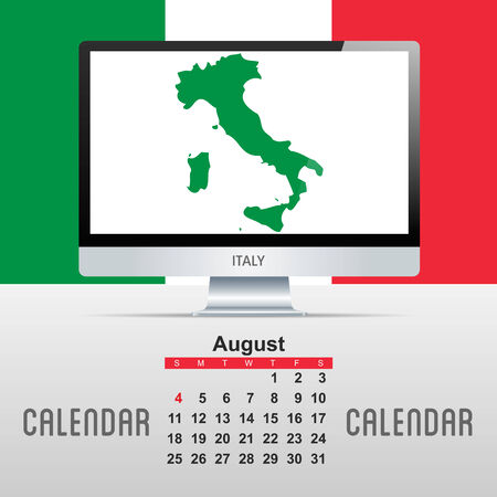 2013 Calendar  Vector Illustration with map of countriesのイラスト素材