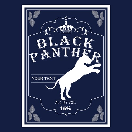 vector alcohol label  design   backgroundのイラスト素材