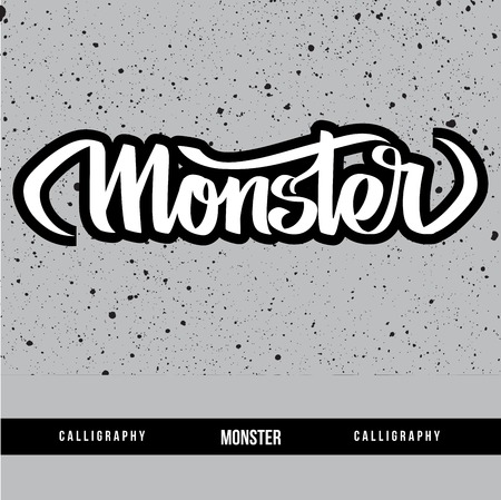 Monster calligraphyのイラスト素材