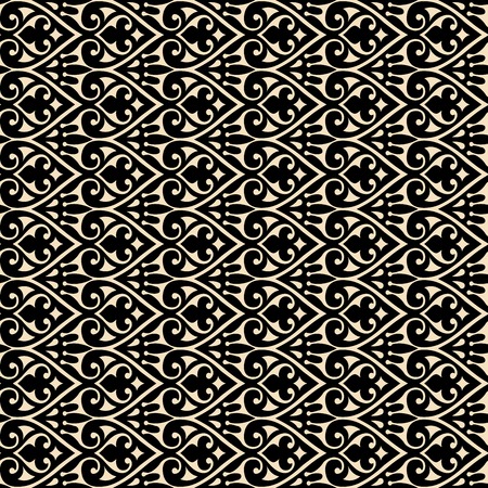 Vector vintage baroque background frame card cover flower motif arabic retro pattern ornate laceのイラスト素材