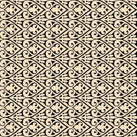 Vector vintage baroque background frame card cover flower motif arabic retro pattern ornate laceのイラスト素材