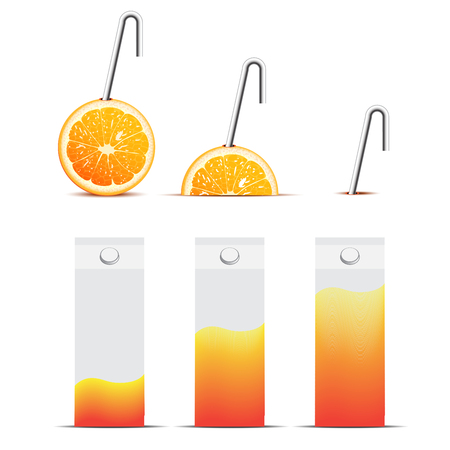 paper packing for products, store illustrationのイラスト素材