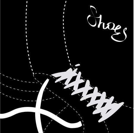 abstract shoes background -  vector illustrationのイラスト素材