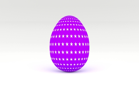 The Easter egg 3d rendering for holiday content. Holiday elements of decoration Happy Easter celebration.の写真素材