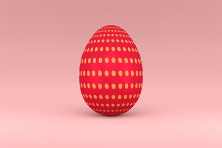 The Easter egg 3d rendering for holiday content. Holiday elements of decoration Happy Easter celebration.の写真素材
