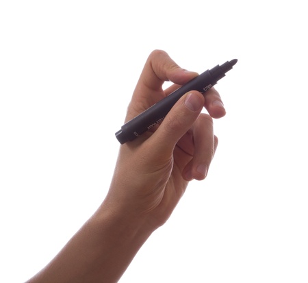 Hand, the markerの写真素材