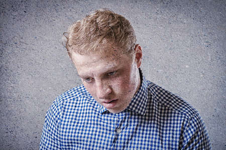 Businessman in depressionの写真素材