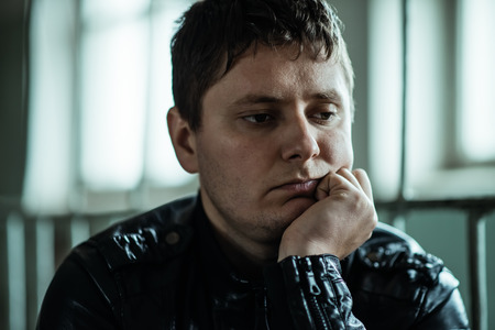 frustrated manの写真素材