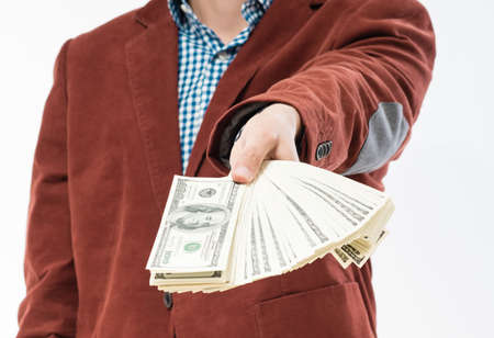 Money in the hands