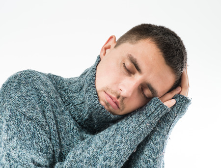 man asleep